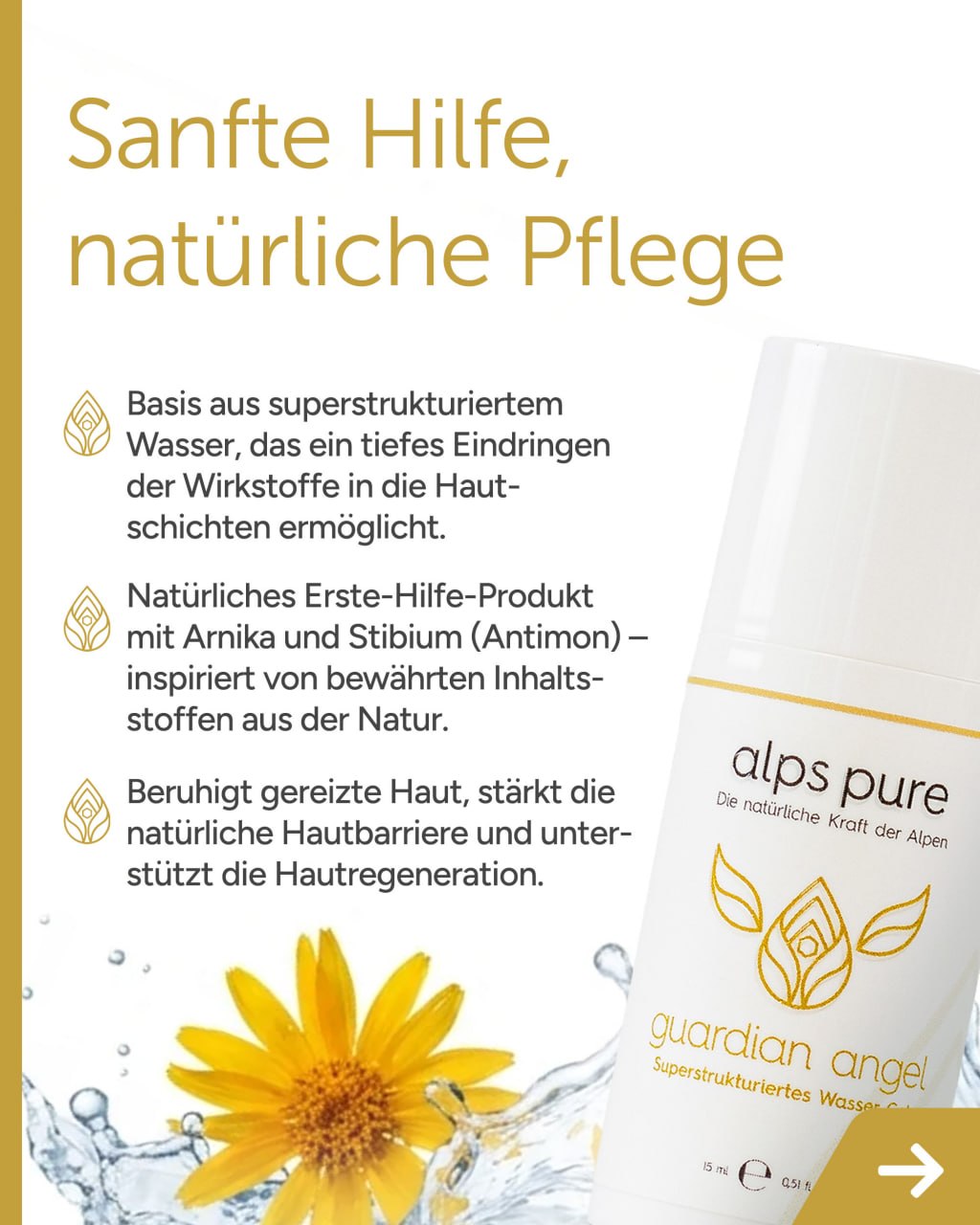 Sanfte Hilfe, natürliche Pflege