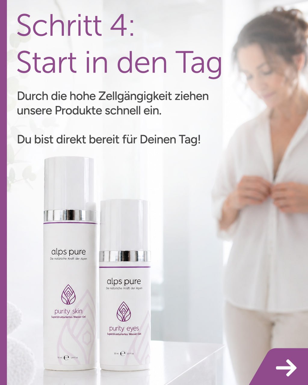 Bereit für den Tag – schnell einziehende Pflege