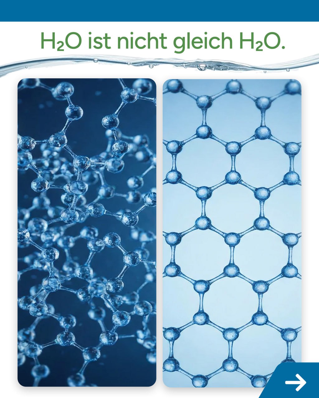 H2O ist nicht gleich H2O