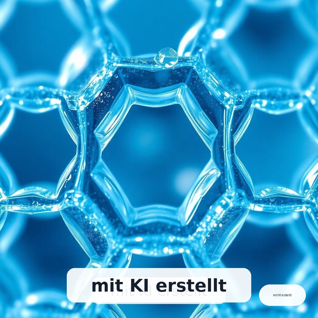 Hexagonale Wasserstruktur im Makrobild