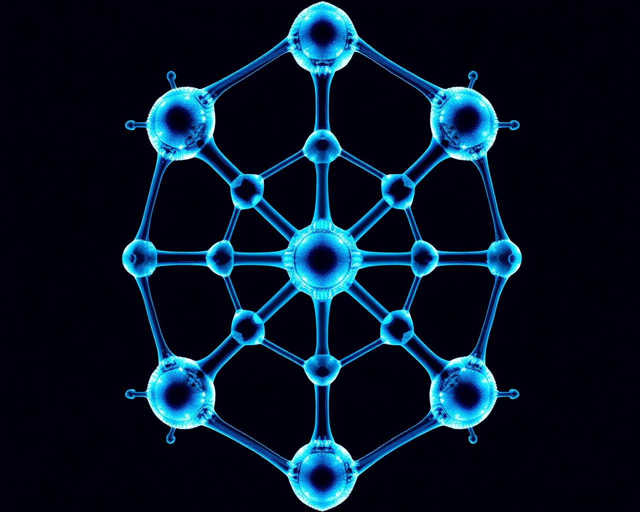 Hexagonale Wasserstruktur
